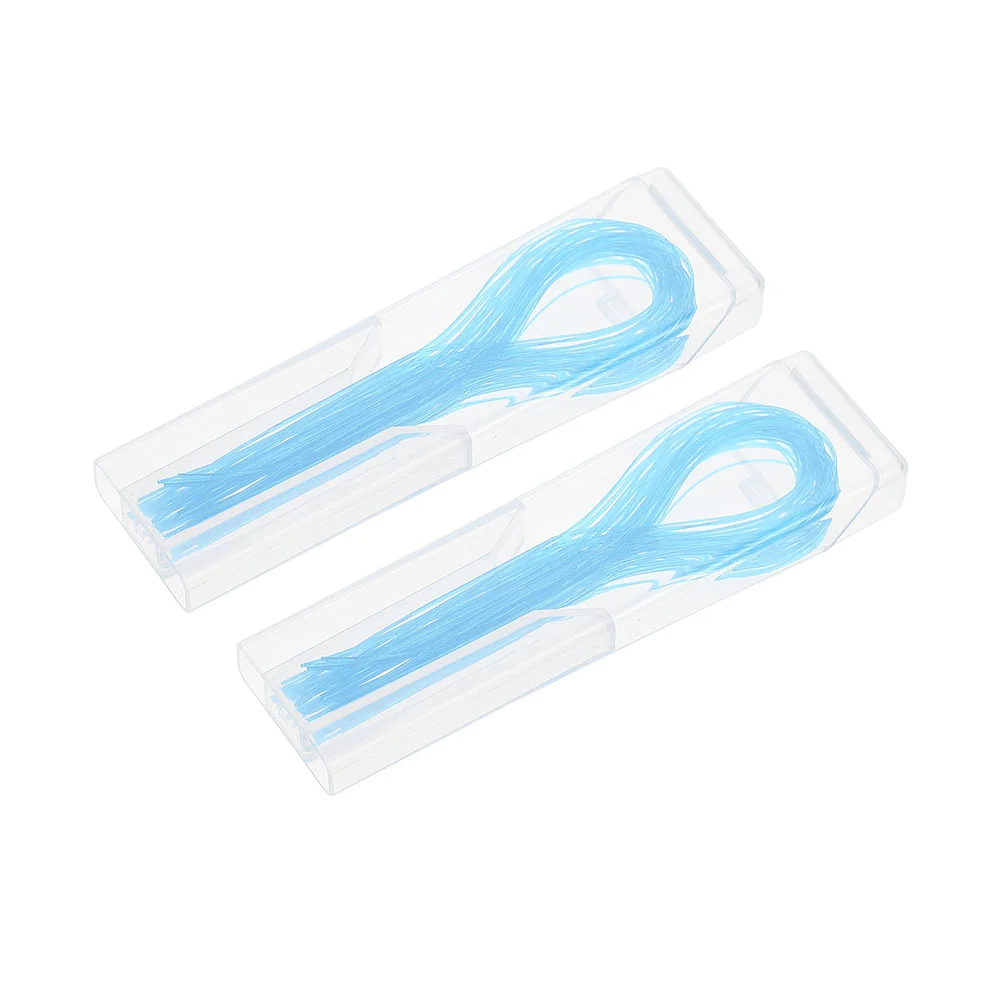 100 Pcs Dental Floss Puller Threaders for Braces Flossers Light Tool Supplies Nylon Dentist Practical