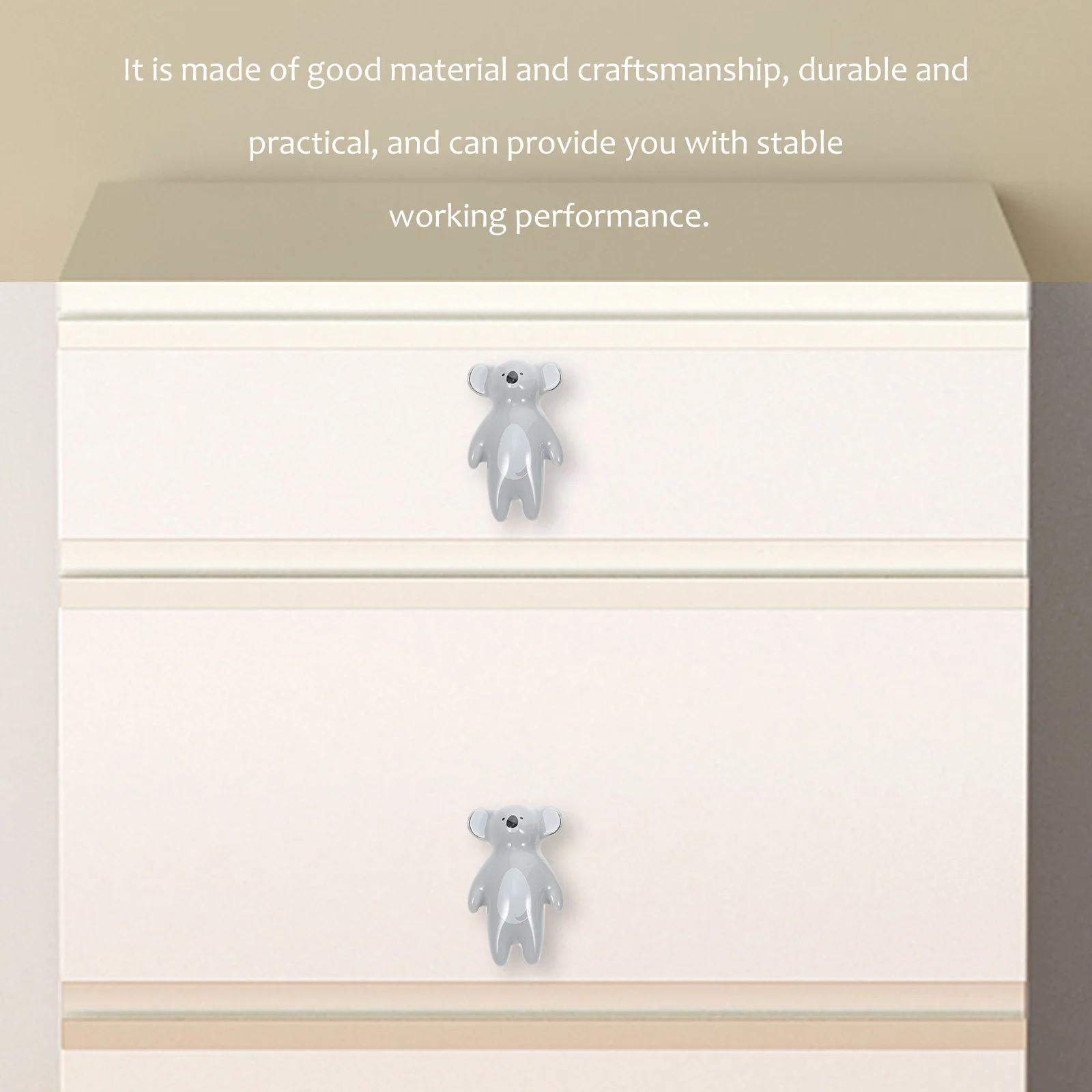 

8Pcs Ceramic Cartoon Animal Drawer Knobs Creative Cabinet Handles for Wardrobe Dresser Furniture Decorative Pulls