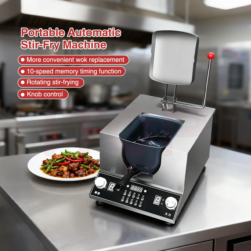 STLF JW Auto Fried Rice Robot Commercial Kitchen Equipment Automatic Stir Fry Cooking Wok Machine for Takeaway Foods