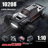 MJX 10208 V2 Hyper Go 1:10 Scale 4WD RC Car High-Speed Off-Road Racing Truck with Brushless Motor 2.4G Remote Control Toys