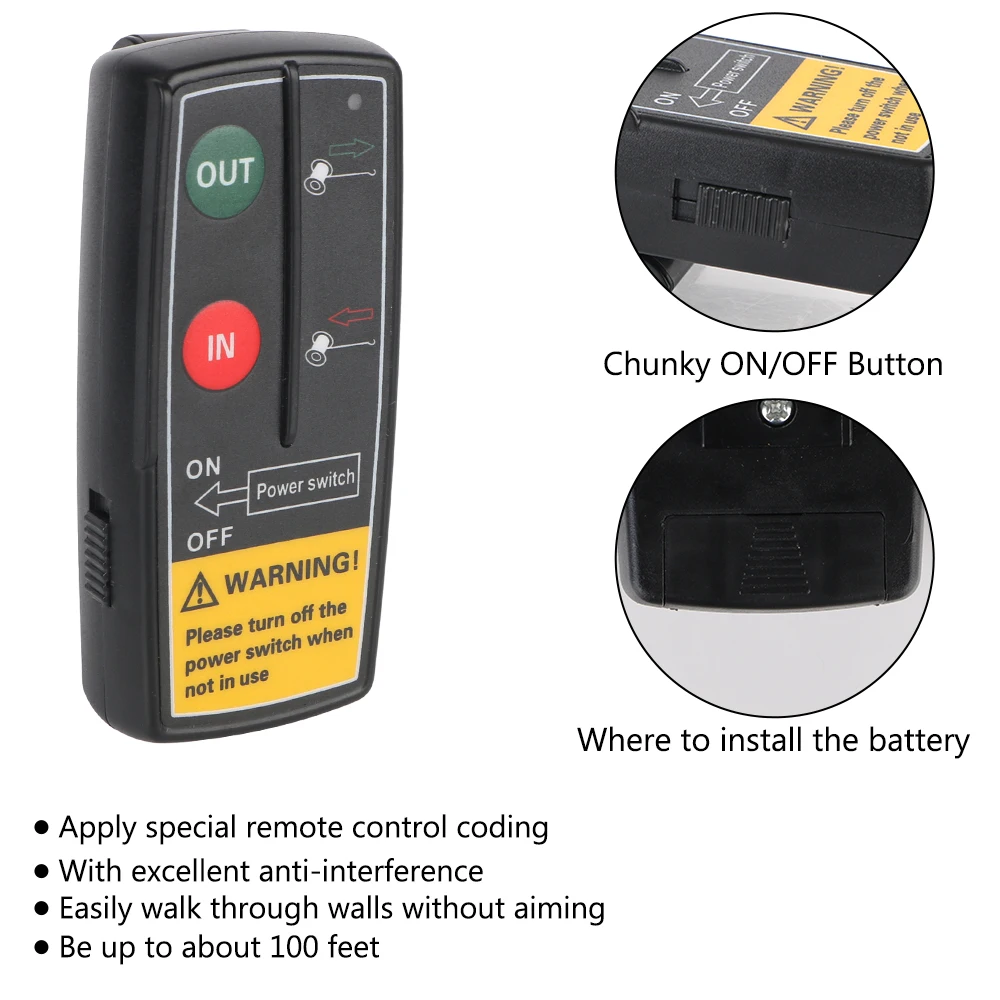 نظام التحكم عن بعد اللاسلكي ، وحدة تحكم تبديل الهاتف لاسترداد شاحنة جر جيب للطرق الوعرة مركبة ونش ، 12 فولت ، 24 فولت