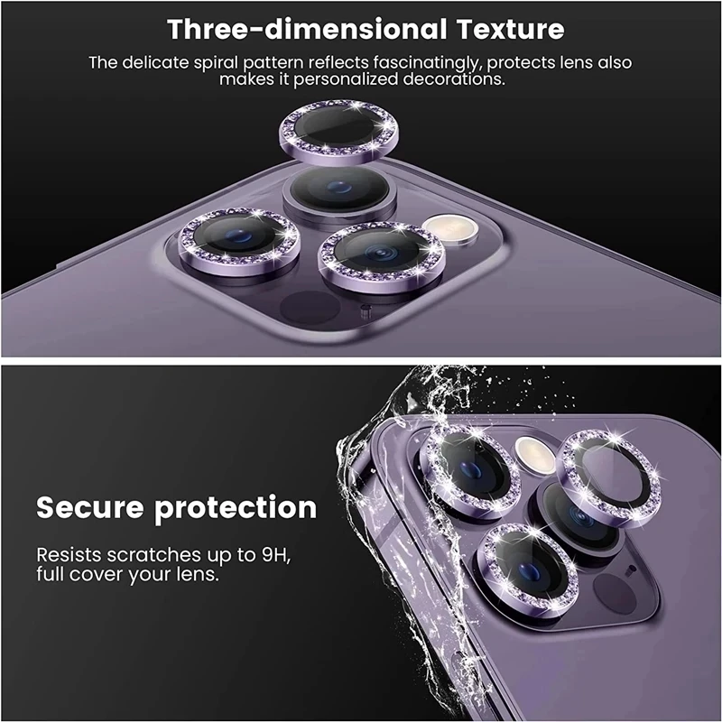Full Cover Camera Lens Protector Glass For iPhone 13 12 11 14 Pro Max Metal Lens Ring Protection Film On iPhone 12 13Mini 14Plus