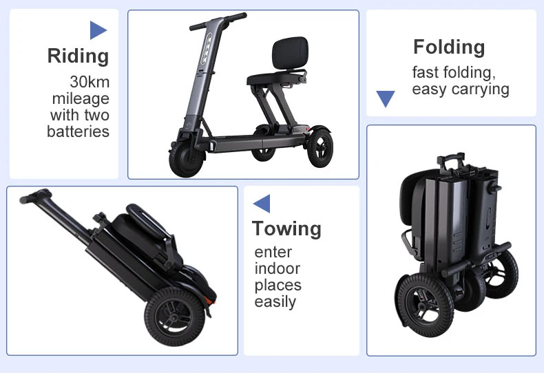 R1 Self-balancing 3 Wheel Electric Adult Scooter Elderly Mobility Scooter