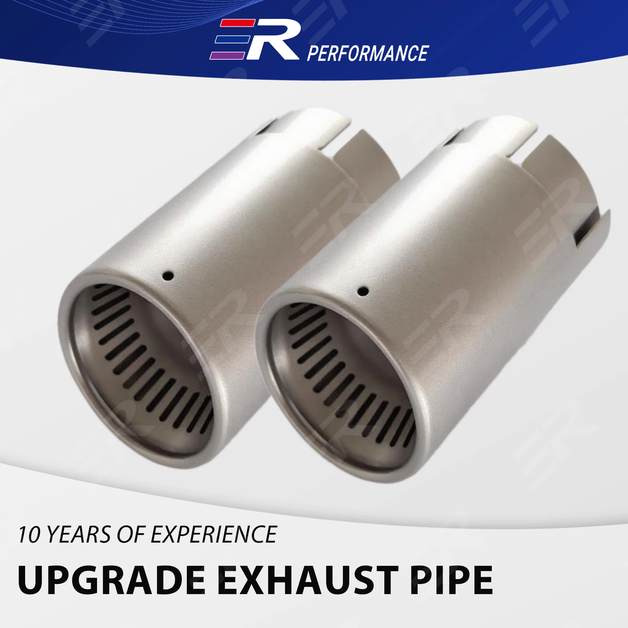 

1PC Universal Stainless Steel Strip-type Hole Exhaust Tips For Modify 89 101 Cars Accessories Upgrade Muffler Pipe Tail Nozzles