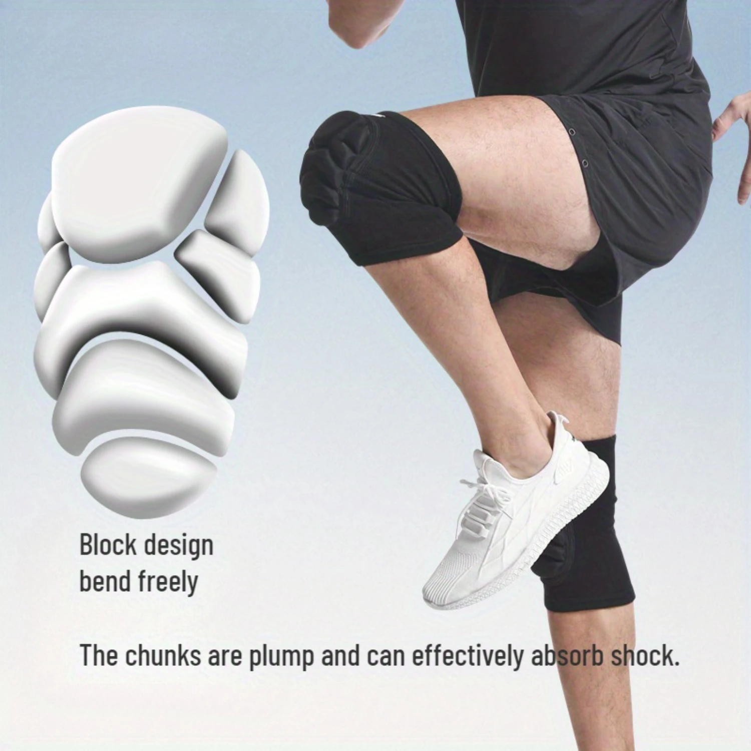 

Anti-collision Knee Pads, Thickened Protective Knee Guard For Volleyball, Hip-hop, Skiing Sports