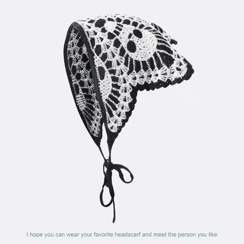 

Новая сумка на Хэллоуин с летучей мышью, головной платок, шапка, вязаный хлопковый треугольный шарф, повязка на голову, креативный головной убор для женщин