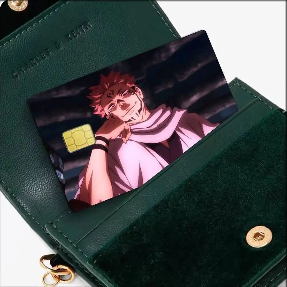 Ryomen Sukuna JJK GOJI  Waterproof Film Skin Cover Credit Card Stickers Debit Front Bank Bus Pass
