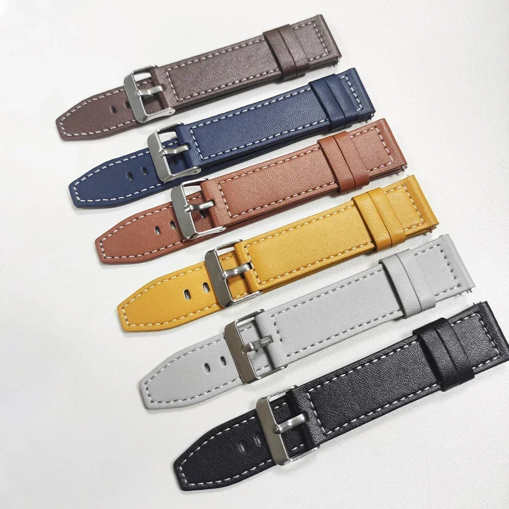 20mm 22mm Watch Straps Quick Release Bracelet Leather Watch Strap for Men and Women Smartwatch and Traditional Watch Accessories