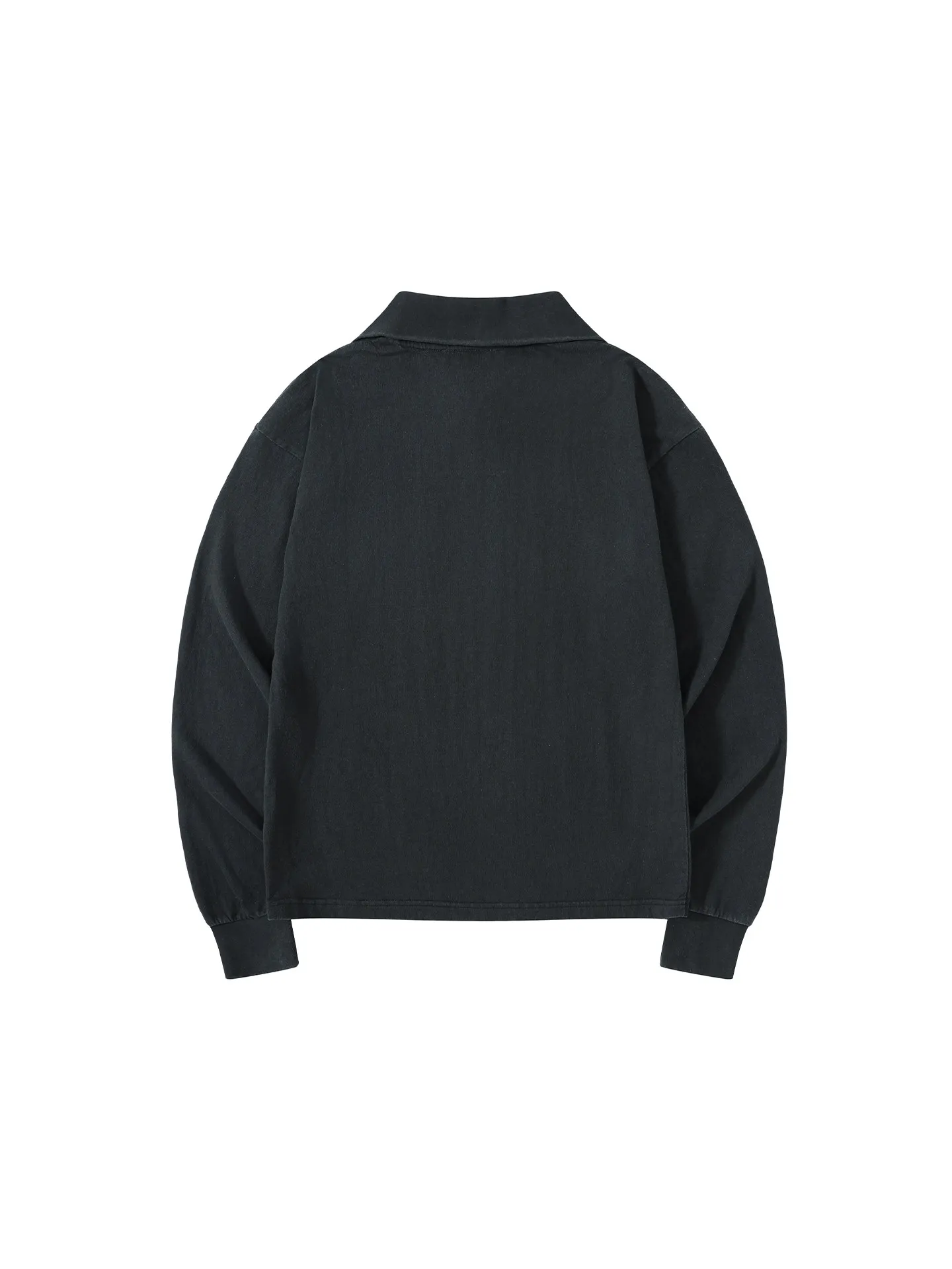 AC style 1996 semi-zipper turtleneck washed old embroidered long-sleeved T-shirt 26SS
