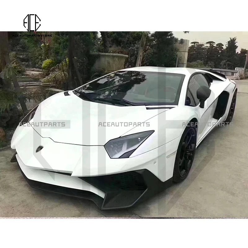 SV Style Half Carbon Fiber Body Kit For Lamborghini LP700-4 LP720 LP750 Aventador Front Bumper Rear Bumper