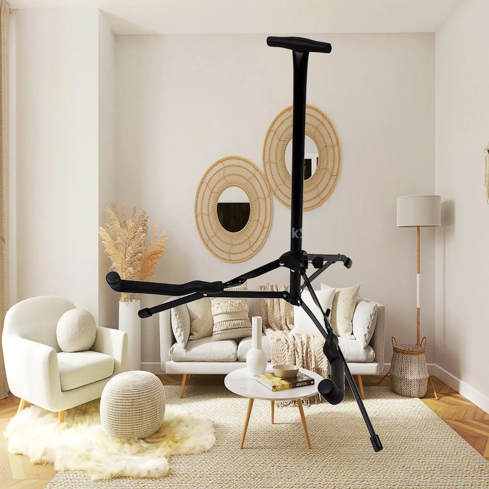 Guitar Stand Foldable Stand Portable Lightweight Sturdy with Neck Rack A Shape Frame Stand Tripod Stand for Electric Guitars