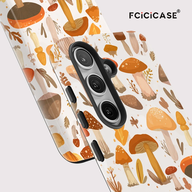 Fcicicase Custodia per telefono modello fungo per Samsung Galaxy A56 A 56 A26 Cover morbida acrilica opaca per Samsung A16 A26 A36 5G