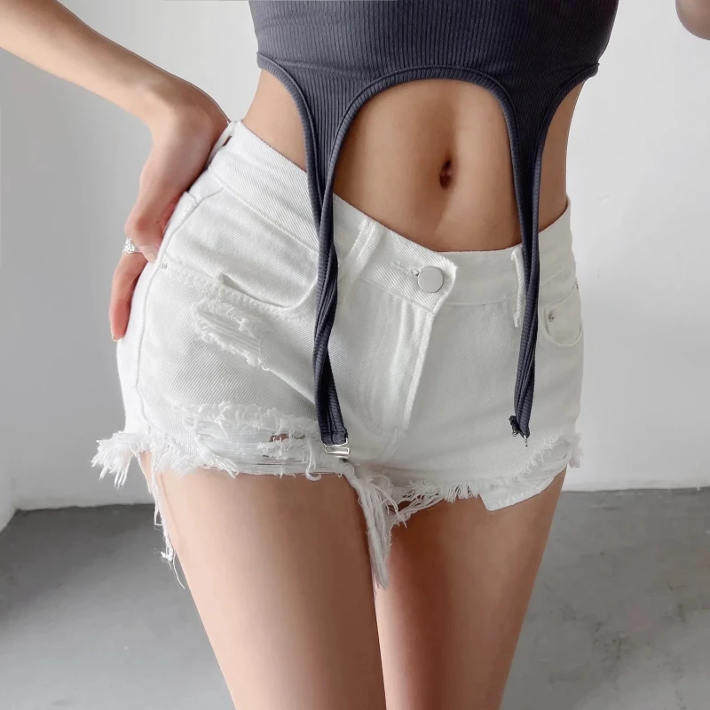 

Denim Pant Women Jeans Straight Pants High Waist Distressed Frayed A Line Vintage Washed Y2k Streetwear Slim Fit Casual Summer