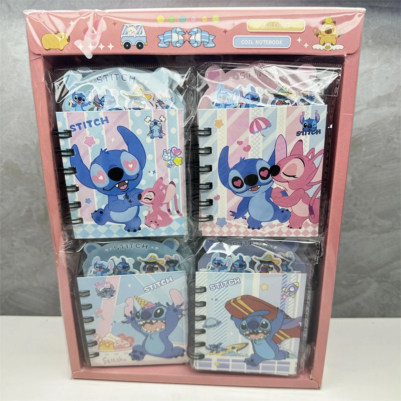 20pcs/lot Kawaii Disney Stitch Memo Pad Sticky Note Cute Notebook Stationery Label Notepad Post Office School Supplies