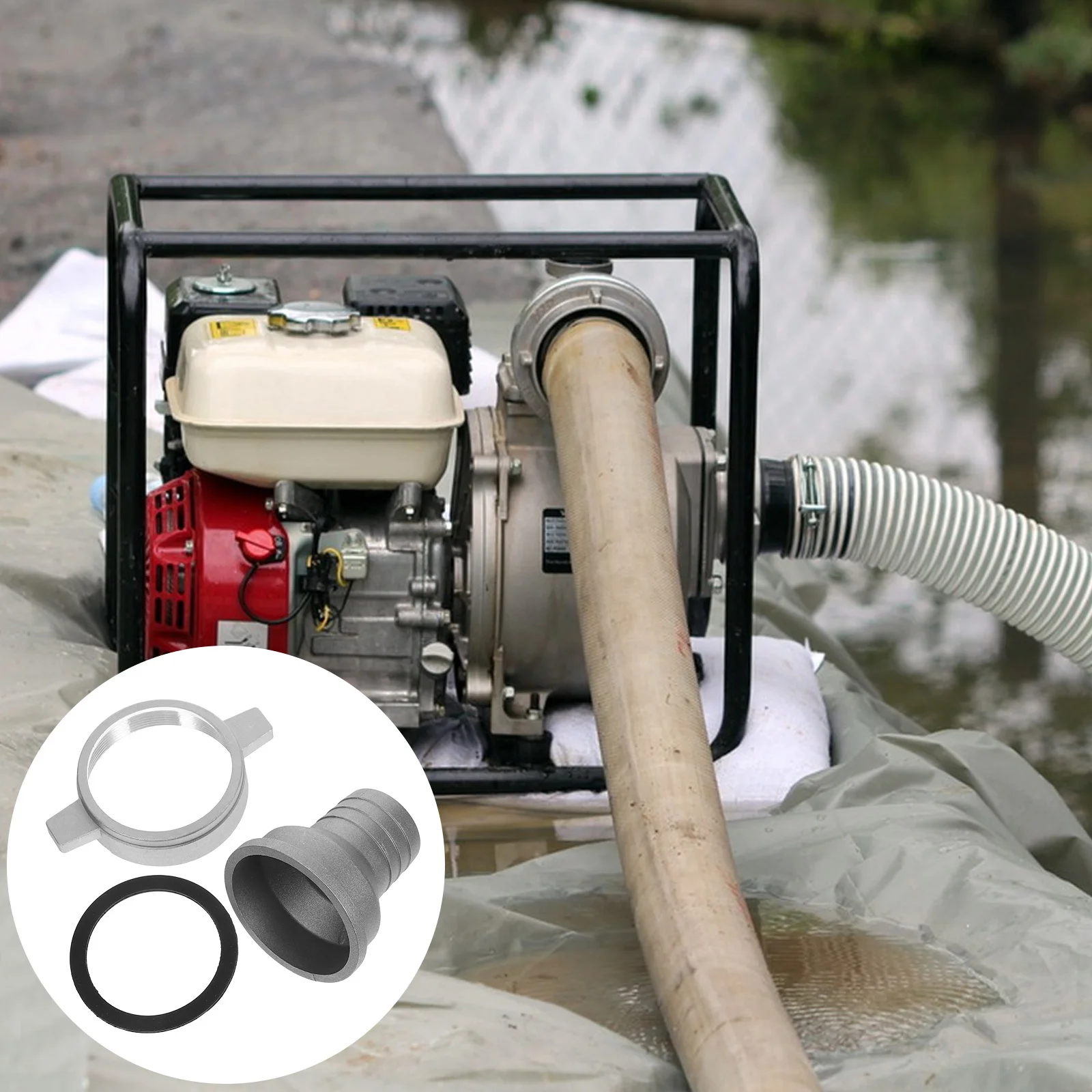 

1 set 1 Set High-Power Engine Water Pump Aluminum Pipe Connector Coupling For Agriculture Irrigation Emergency Drainage