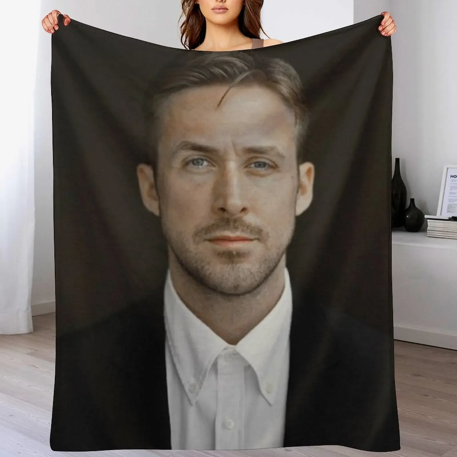 

Ryan Gosling Aesthetic Throw Blanket Moving Cute Plaid Flannels Blankets