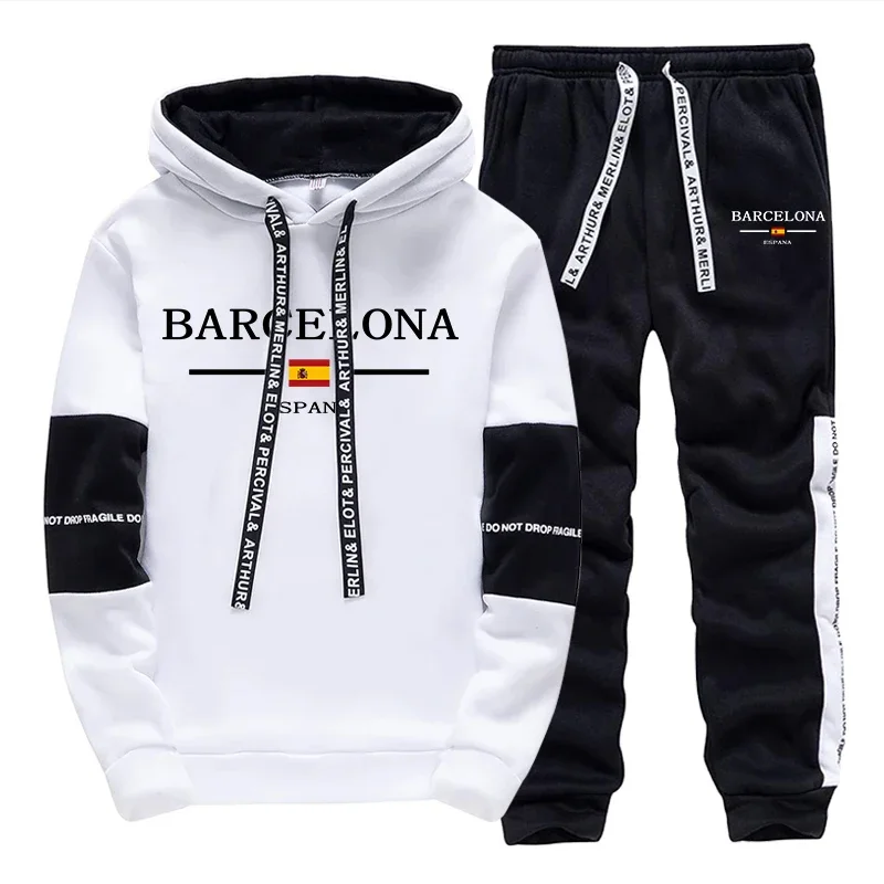 

Fashion Mens Tracksuit Print Casual Sweatshirts Sportswear Outdoors Sports Jogging Mens Clothing Single Piece Hoodie Pants 2025