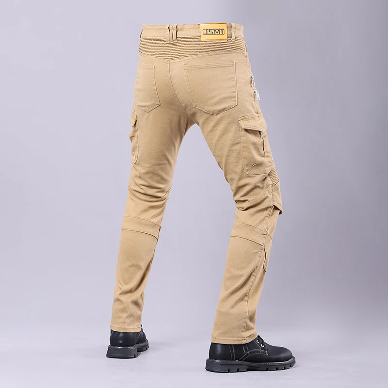 Pantalones vaqueros para montar en motocicleta para hombre y mujer, pantalón de Motocross con equipo de protección, ideal para viajes al aire libre,