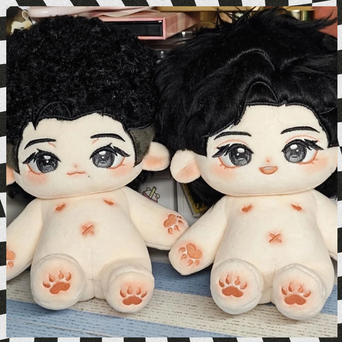 

20 см плюшевые Deyunshe Menghetang Zhou Jiuliang China Crosstalk Fans Dress-up хлопковая кукла отправить друзьям игрушки для детей подарок на Рождество