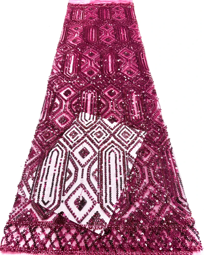 

Африканское кружевное полотно ручной работы с тяжелой вышивкой бисером, пайетками и жемчугом для свадебных и праздничных платьев, французский стиль, сетчатое кружево с жемчугом.