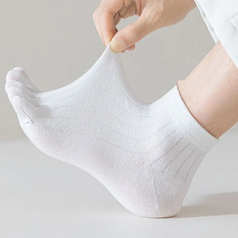 

Breathable Cotton Five Finger Socks No Show Sweat-absorbing Men Sport Socks Ankle Short Tube Anti Friction Socks Sport