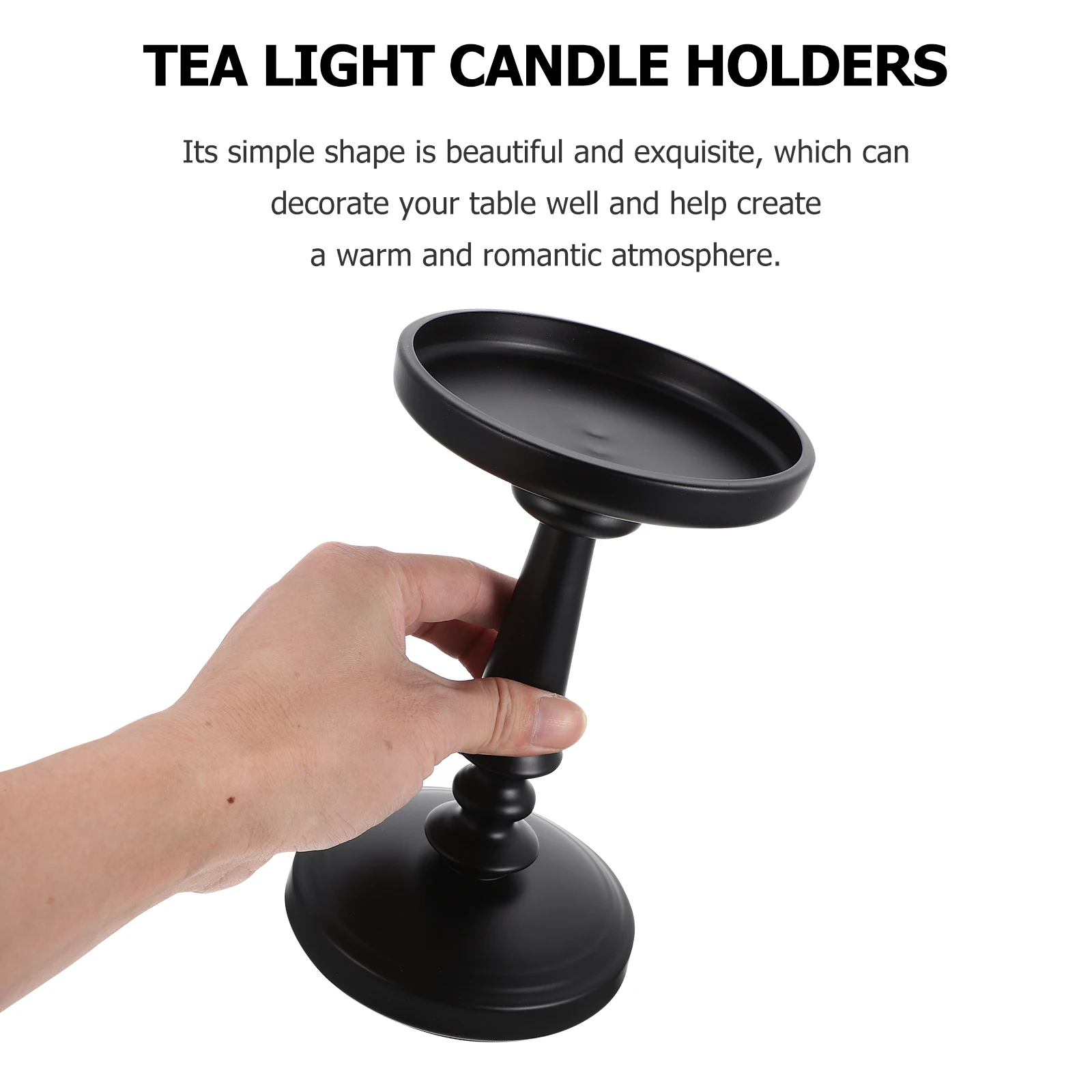 

3Pcs Iron Holders Rustic Tea Light Stands Stable Design Dining Room Table Decor Romantic Holders