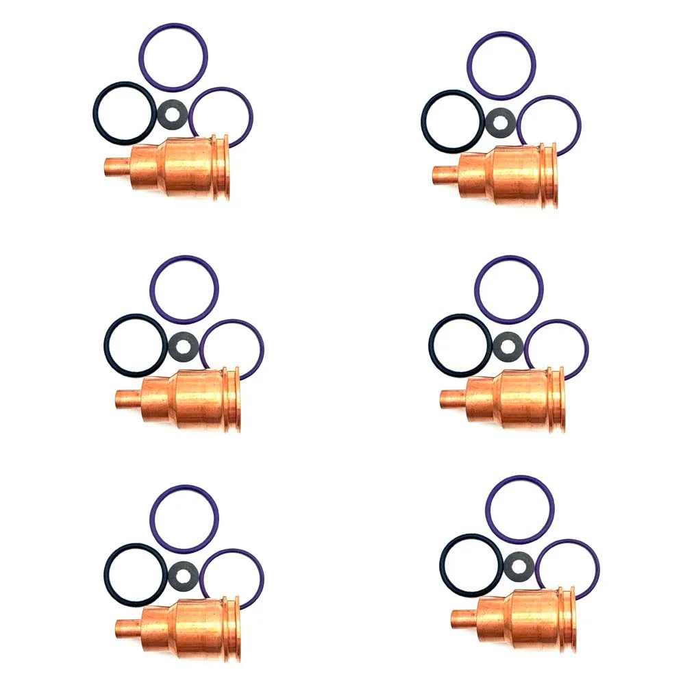 

Комплект из 6 чашек втулок форсунки для двигателя Volvo Mack Truck D11 D12 D13 D16, совместимый с 21351717 21274700 7485121085 7421351717