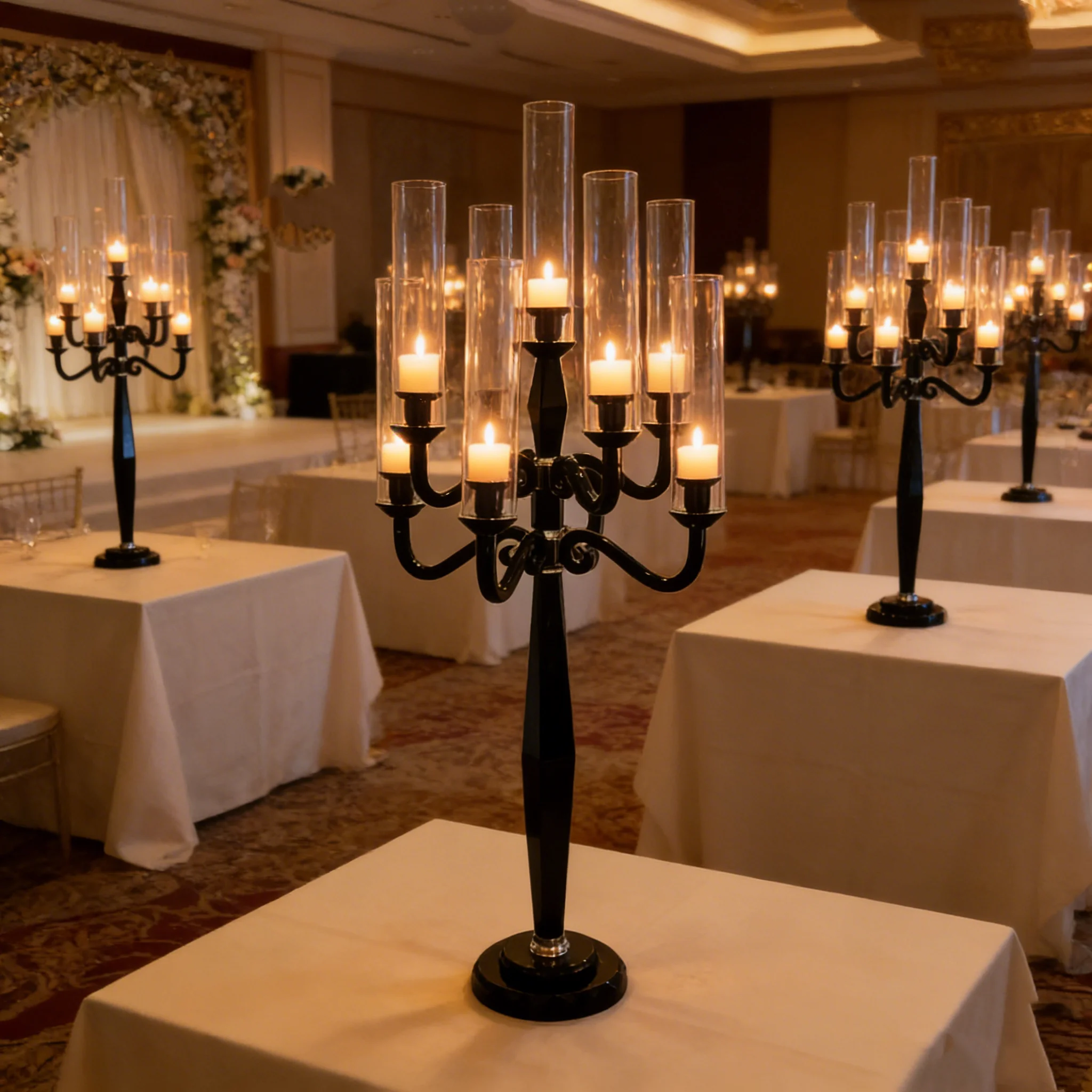 

4 шт. (120 см) Новые дизайнерские вазы, высокие стеклянные настольные вазы (135 см), центральные элементы для свадеб, декоративные подставки для цветов для мероприятий и домашнего декора