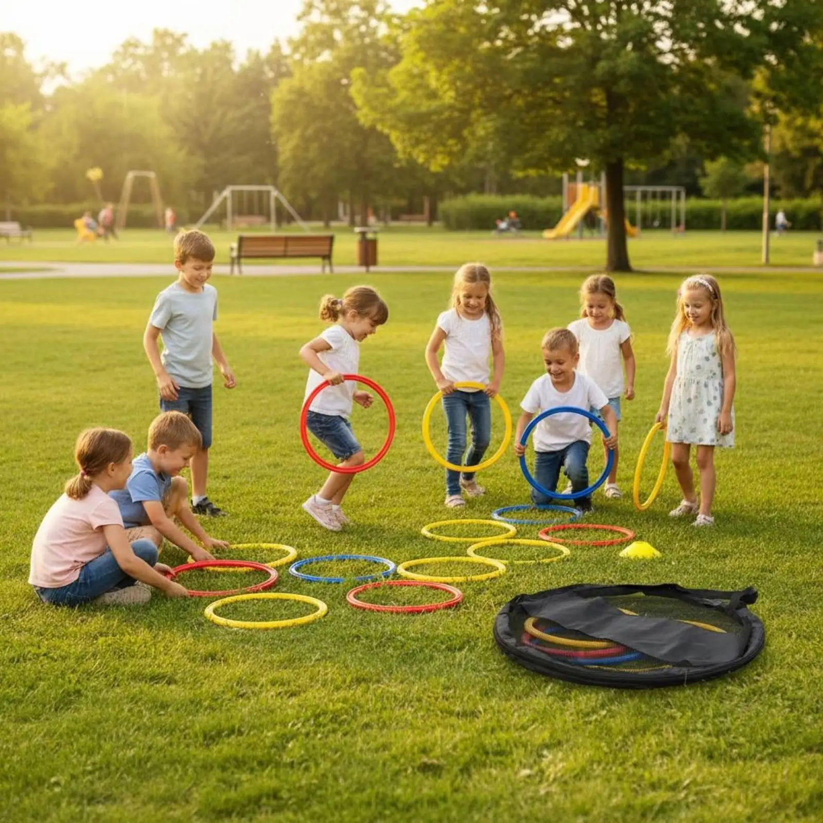 Versatile Football Training Ring PP Material Agility Hoop Speed Coordination Circle for Sports Drills