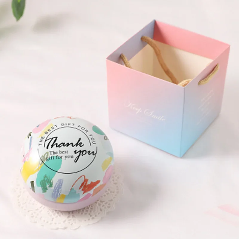 Tin Box Sealed Jar Packing Boxes With A Gift Bag Jewelry, Candy Small Storage Boxes Cans Coin Earrings, Headphones Gift Storage