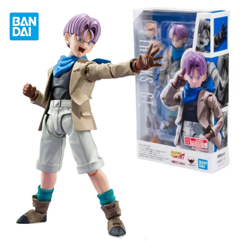 

In Stock Bandai Original S.H.Figuarts SHF Anime Dragon Ball Trunks -GT- Anime Action Figure Model Collection Toys Hoilday Gifts