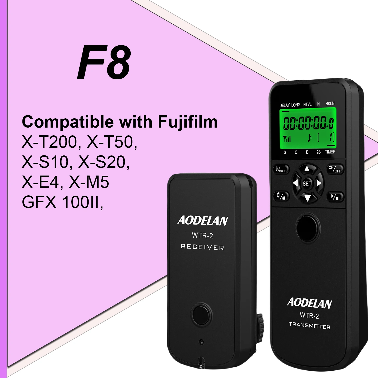 Draadloze WTR-2 Camera Timer Sluiter Timelapse Intervalometer Afstandsbediening Voor Canon Sony Nikon Lamp Continue Shootin