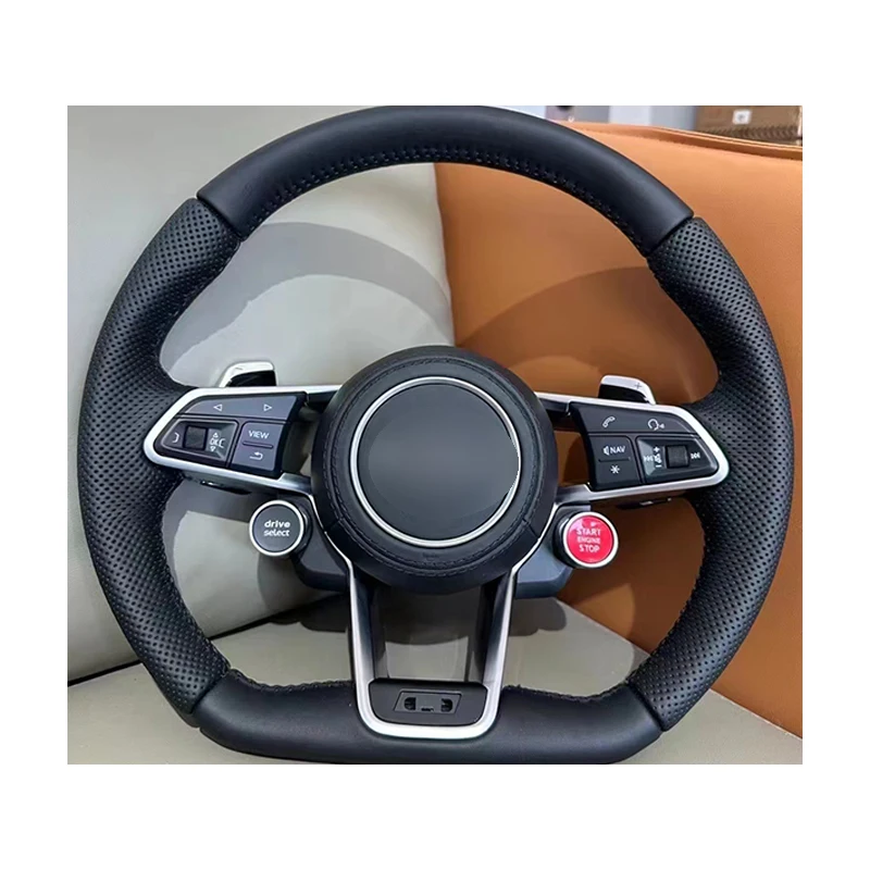 Various Vehicle Models Customized Steering Wheel Direct Drive Black Quick Release Steering Wheel for  A3 B8