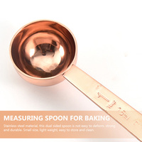Measuring Spoon Cup Coffee Spoons Modern Stainless Measure Tablespoon with Scale Metal Dual Sided Steel Double Teaspoons Scoops