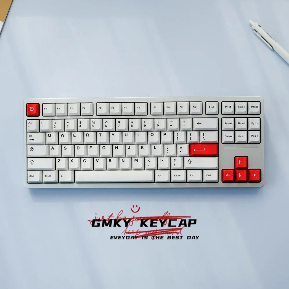 

GMKY BOW Contrast Colors Keycaps Cherry Profile DOUBLE SHOT ABS FONT PBT Keycaps ABS Font for MX Switch Mechanical Keyboard