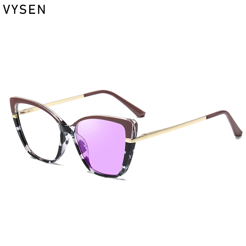 

Prescription Cat Eye Anti Blue Light Sunglasses For Men Women 2025 Vintage Square Glasses Metal Photochromic Outdoor Eyewear