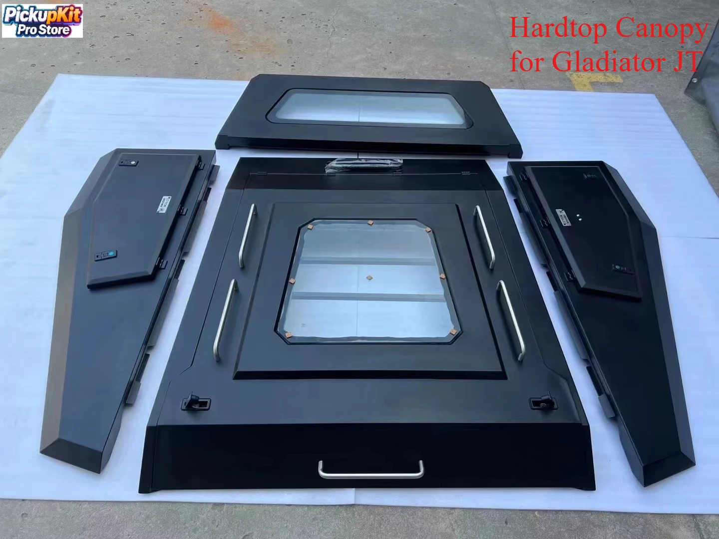 

High-Quality Manganese Steel Fastback Hardtop Canopy for Gladiator JT 1530mm Bed Lockable Waterproof Topper