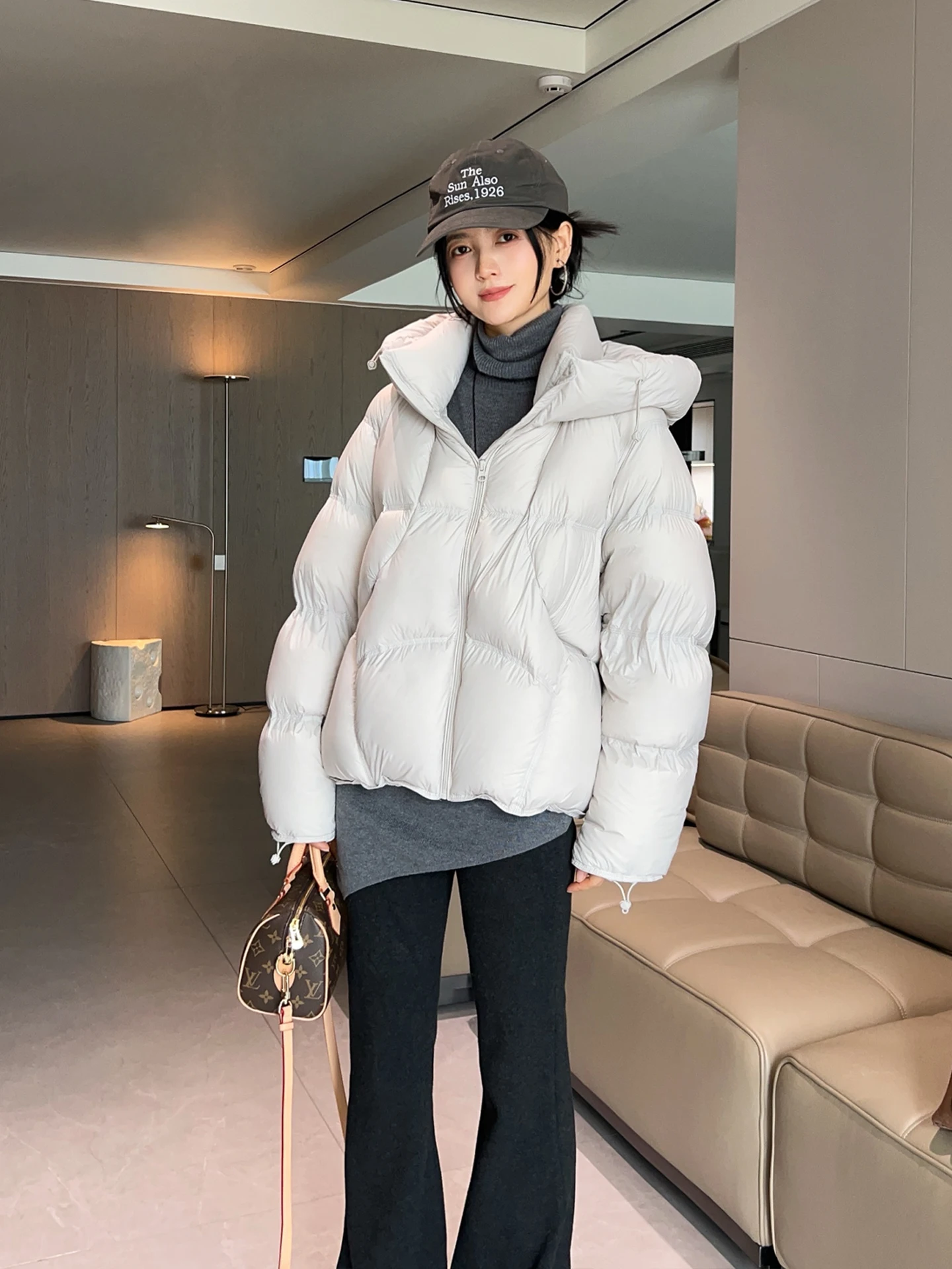 

Зимняя утепленная женская повседневная куртка-пуховик из нейлона на молнии, короткая, теплая