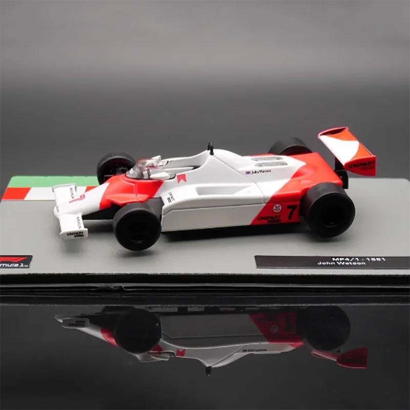 Diecast 1:43 Scale IXO F1 Racing MP4/1 1981 John Watson Alloy Vehicle Model Finished Simulation Collection Decoration Gift Toys