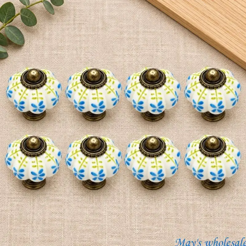 8pack Plant-Design Furniture Knobs for Several Decorative Hardware Updates 448A