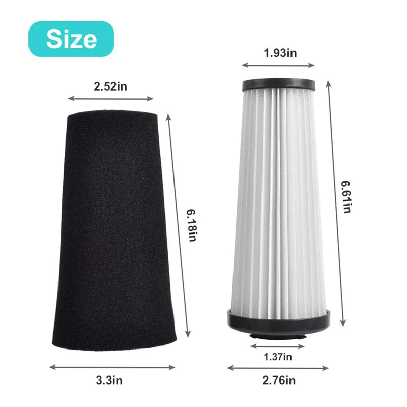 4 шт. запасные части HEPA-фильтры для моделей Dirt Devil UD20124 F112, аксессуары для пылесосов