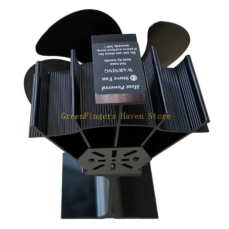 

F68D 5 Blade Heat Powered Stove Fan for Wood Log for Burner Heater Fireplace Increases Silent Eco Friendly SF102G