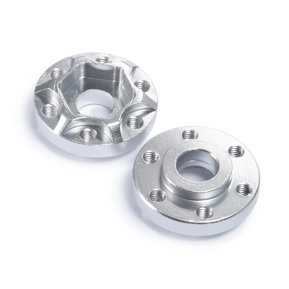 MIBIDAO 2Pcs Aluminum Alloy 12mm Wheel Hex Hub 8mm Thick Extended Adapter For 1/10 Axial SCX10 90046 D90 TRX4 RC Crawler Car