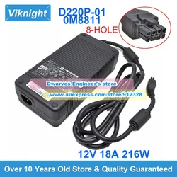 0M8811 AC Adapter 12V 18A ADP-220AB B D220P-01 DA2 for OPTIPLEX GX620 SX760 SX755 SX745 SX280 GX755 GX745 GX620 SX280 R43SG A269