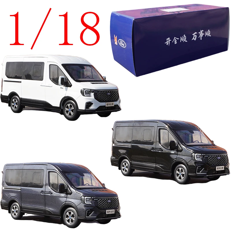 

Diecast 1/18 Scale Jiangling Alloy Model Cars Jiangling FORD TRANSIT Business Car Play Vehicles Toys for Boys Gift Original Box