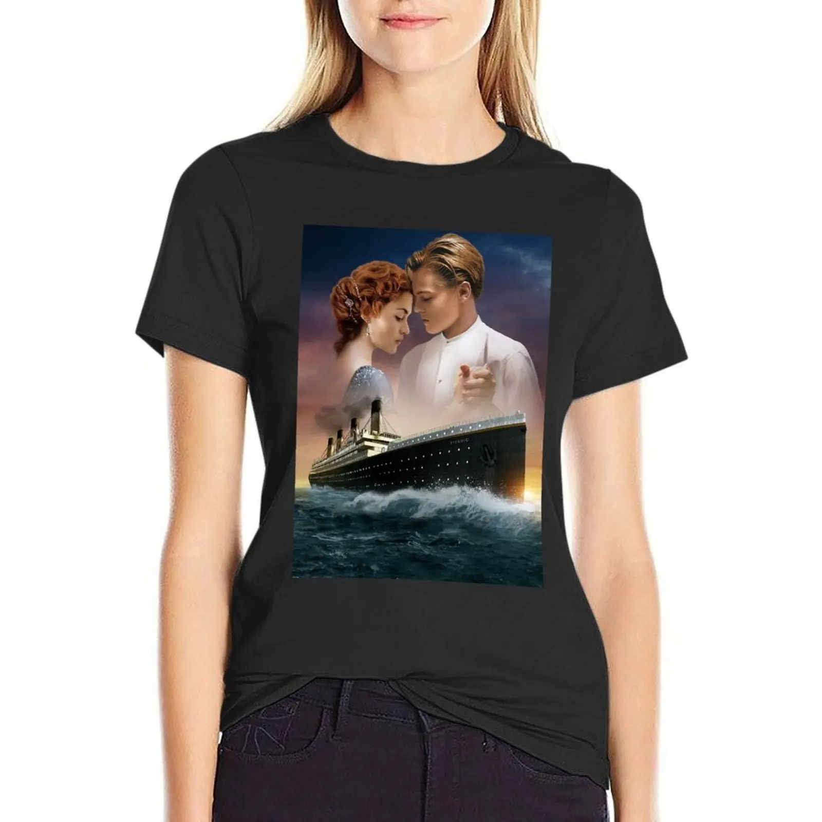 TITANIC T-Shirt Blouse plus size tops Short sleeve tee Aesthetic clothing Women's t-shirt