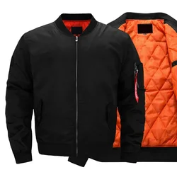 MA-1 Flight Bomber Jacket for Men Thick and Thin Casual Zipper Jackets Baseball Pilot Waterproof Winter Coat Male Plus Size 8XL