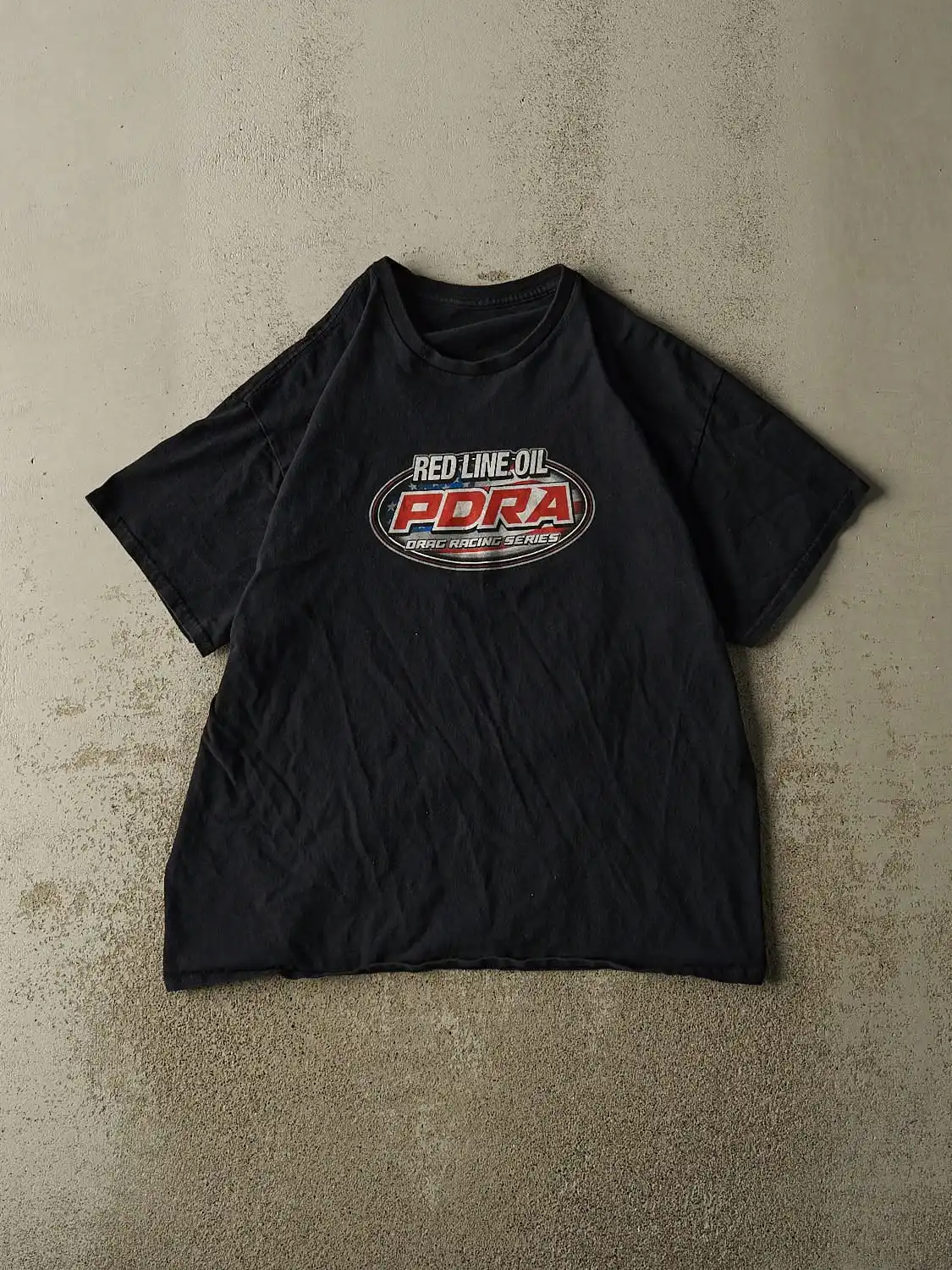 Vintage PDRA Drag Racing Series Red Line Oil Graphic T-Shirt Cotton Men Women Streetwear Tee