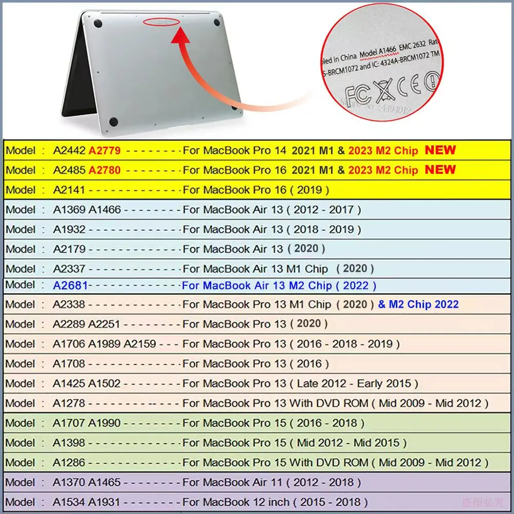 Dla MacBook Air 13 M2 pokrowiec na gładzik 2023 MacBook Air 15.3 \