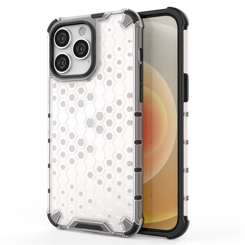 Shockproof Case For Apple Iphone 14 13 12 11 Pro Xs Max Xr X Honeycomb Design Armor Bumper Cover Protective Shell Coque Cases